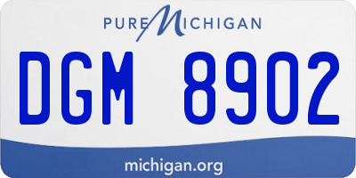 MI license plate DGM8902