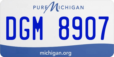 MI license plate DGM8907
