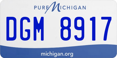 MI license plate DGM8917