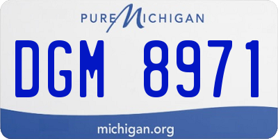 MI license plate DGM8971