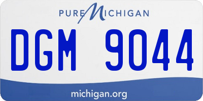 MI license plate DGM9044