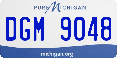 MI license plate DGM9048