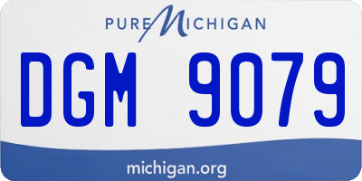MI license plate DGM9079