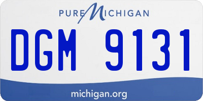 MI license plate DGM9131