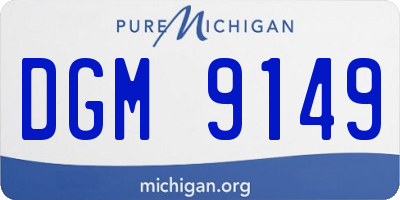 MI license plate DGM9149