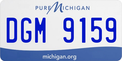 MI license plate DGM9159