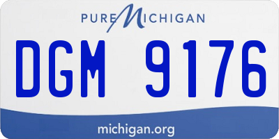 MI license plate DGM9176