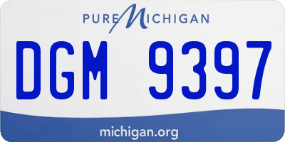 MI license plate DGM9397