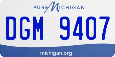 MI license plate DGM9407