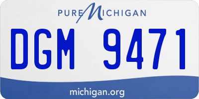 MI license plate DGM9471