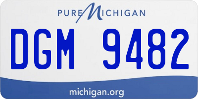 MI license plate DGM9482