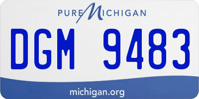 MI license plate DGM9483
