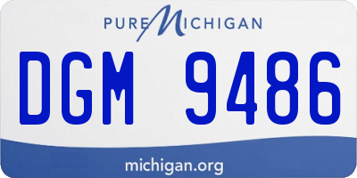 MI license plate DGM9486