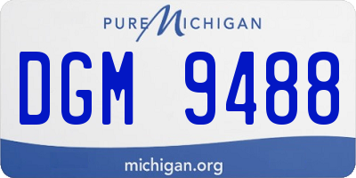 MI license plate DGM9488