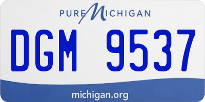 MI license plate DGM9537