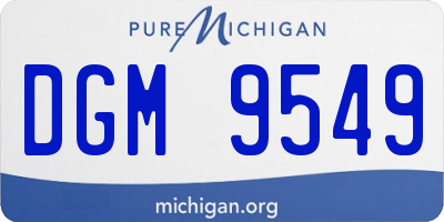MI license plate DGM9549