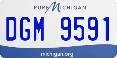 MI license plate DGM9591
