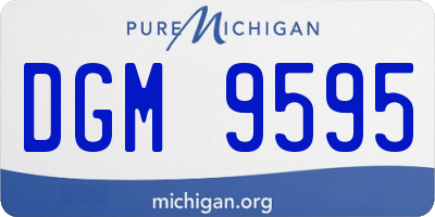 MI license plate DGM9595