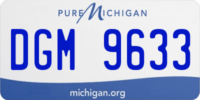 MI license plate DGM9633