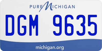 MI license plate DGM9635