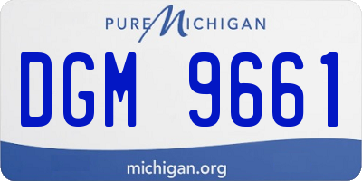 MI license plate DGM9661