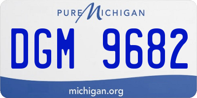 MI license plate DGM9682