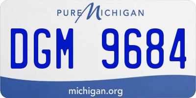 MI license plate DGM9684