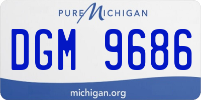 MI license plate DGM9686