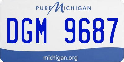 MI license plate DGM9687