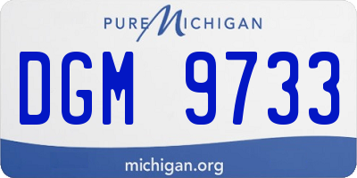 MI license plate DGM9733