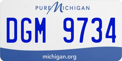MI license plate DGM9734