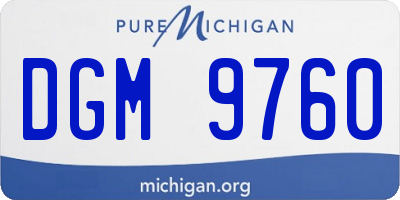 MI license plate DGM9760
