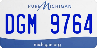 MI license plate DGM9764