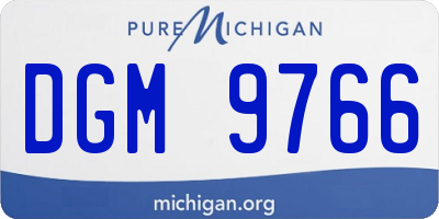 MI license plate DGM9766