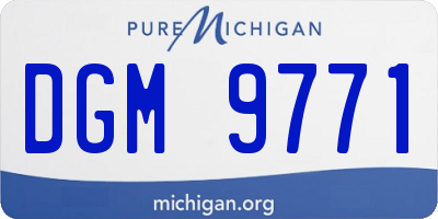 MI license plate DGM9771