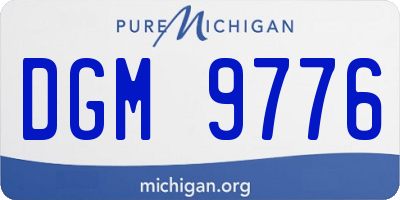 MI license plate DGM9776