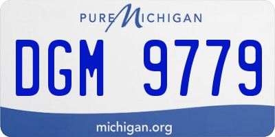 MI license plate DGM9779