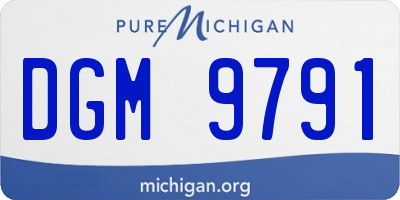 MI license plate DGM9791