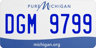 MI license plate DGM9799
