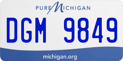 MI license plate DGM9849