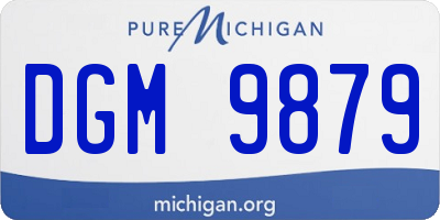 MI license plate DGM9879