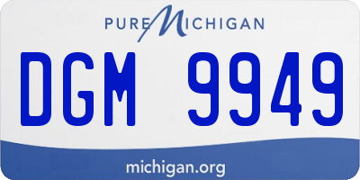 MI license plate DGM9949