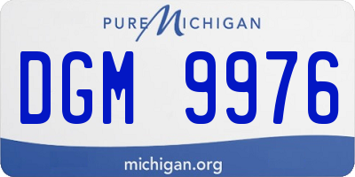 MI license plate DGM9976