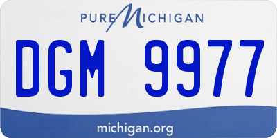 MI license plate DGM9977