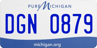 MI license plate DGN0879