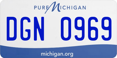 MI license plate DGN0969