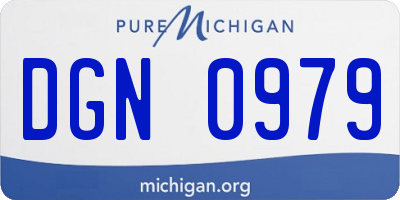 MI license plate DGN0979