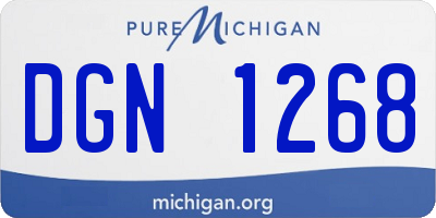 MI license plate DGN1268