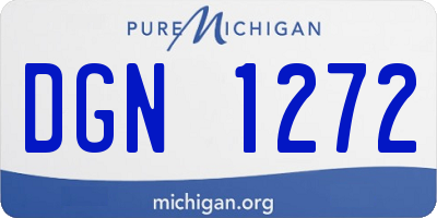MI license plate DGN1272