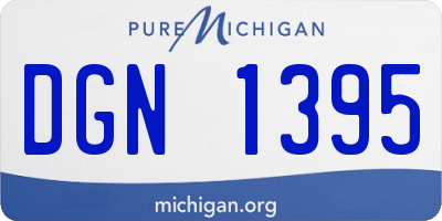 MI license plate DGN1395
